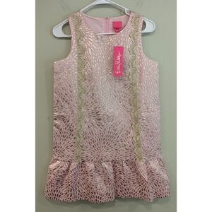🆕 Lilly Pulitzer Thalia Dress in Prosecco Pink Lagoon Jacquard Size 16